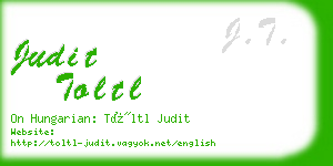 judit toltl business card